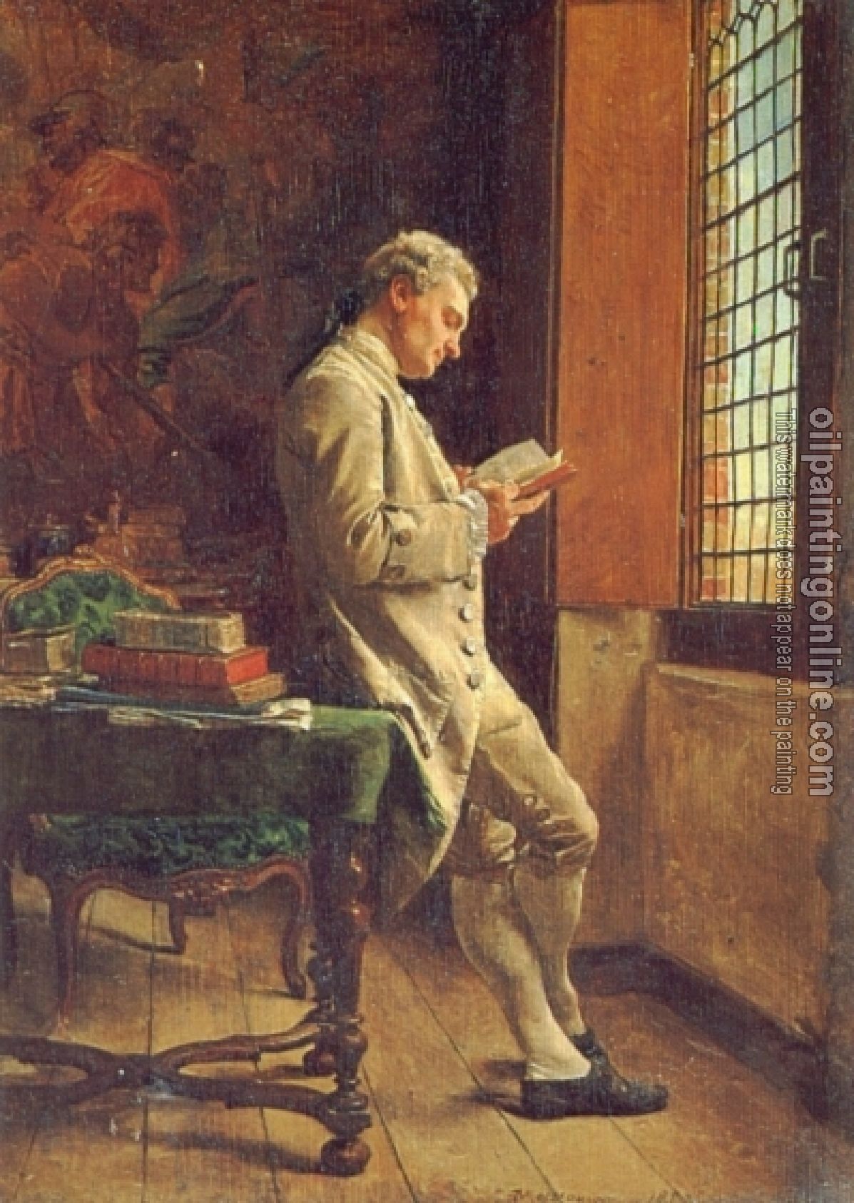 Meissonier, Jean-Louis Ernest - The Reader in White